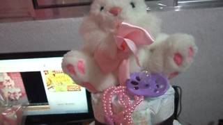 Bolo de fraldas do meu chá de bebê "Maria Alice "♥