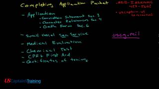 Captain License Application Packet Overview