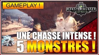 BOLÉRO DU DÉSERT - UNE CHASSE INTENSE DE 5 MONSTRES - MONSTER HUNTER WORLD - FR
