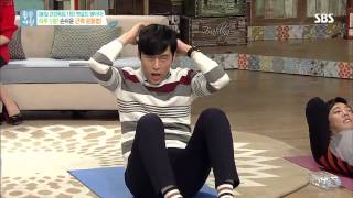 "하루 5분" 뱃살 빼는 손쉬운 근력 운동법! @좋은아침 4564회 20150316