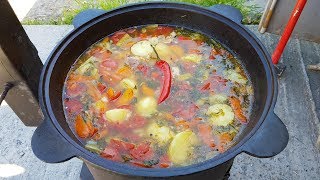 Шурпа в Казане на Костре. Выпуск №540