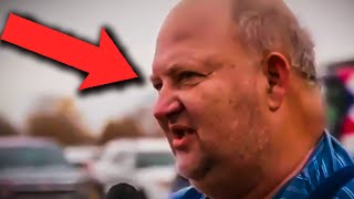 Trump Supporter Gets Confused By His Own Theories