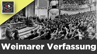 Weimarer Verfassung Aufbau / Weimarer Republik - einfach erklärt ! I EinfachSchule