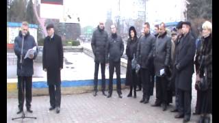 Муниципальные советники Бельц у городского фонтана