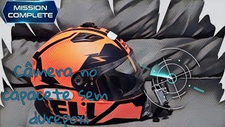 Câmera no capacete sem durepoxi.