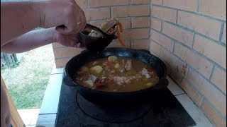 Хашлама по-армянски на пиве - готовим в казане