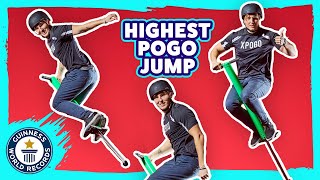 Highest Jump on a pogo stick - Guinness World Records Italian Show