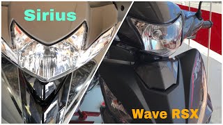 Yamaha Sirius và Wave RSX 2020 xám đen