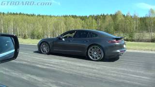 [4k] Cadillac CTS-V (649 HP) vs Porsche Panamera Turbo (550 HP)