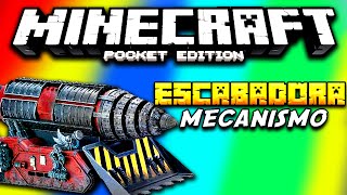 MINECRAFT PE 0.16.0 - ESCABADORA EN MINECRAFT Pocket Edition | Mecanismos De REDSTONE - MCPE 0.16.0