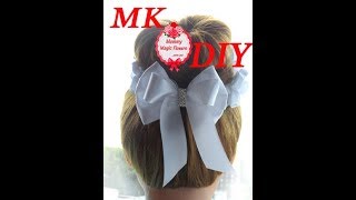 MK Украшение на пучок(гульку)Канзаши\Объемный цветок канзаши\DIY Kanzashi