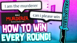 HOW TO WIN EVERY SINGLE ROUND IN ROBLOX MMX!!! *MURDERER*