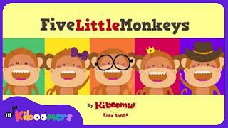 Five Little Monkeys Jumping on the Bed | Nursery Rhymes | Songs for Kids | The Kiboomers