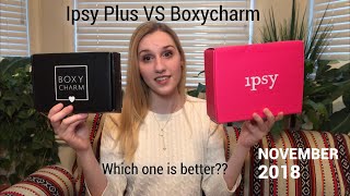 Ipsy Plus VS. Boxycharm | November 2018