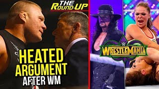 BACKSTAGE ARGUMENT BETWEEN BROCK LESNAR & VINCE MCMAHON After WM?, WrestleMania REVIEW -The Round Up