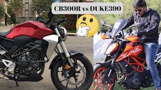 Honda cb300r vs Duke 390