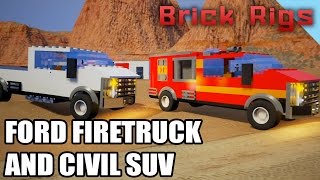 FORD FIRETRUCK SUV, Brick Rigs, #4 ( New crafting game )