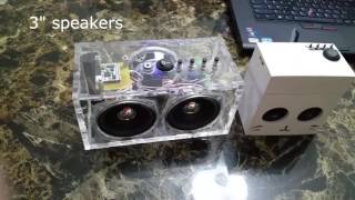 Bluetooth speaker test 3 inches with KRC-86B module. Class D amp