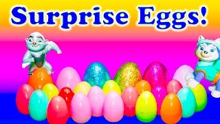 SURPRISE EGGS  Lion Guard and Paw Patrol Surprise Eggs Video