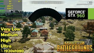 GTX 960 | PUBG - 1080p All Settings!