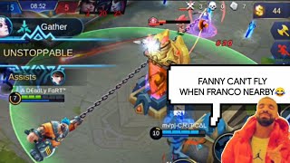 70% SUCCESSFUL FRANCO HOOKS MYTHIC RANKED FULL GAMEPLAY