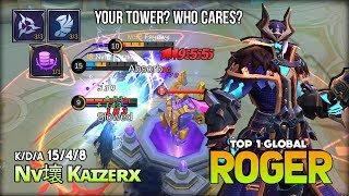 Late Game? Kidding Me? Totally Insane Roger by Nv壞 Kᴀɪzᴇʀx Top 1 Global Roger ~ Mobile Legends