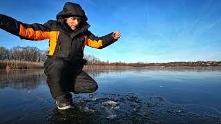 Первый лёд. Зимняя рыбалка 2019-2020 г Ловля на балансир и мормышку.