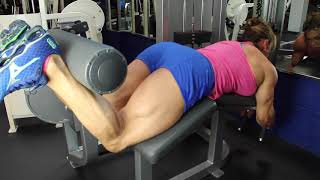 Ms. Olympia Yaxeni Origuen Trains Legs