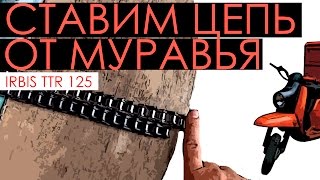 TTR 125 - Установка 428 цепи от муравья на питбайк Ирбис ттр 125