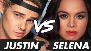 JUSTIN BIEBER vs SELENA GOMEZ Music Video Parody (Diss Track)