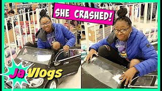 She Crashed Into another car | Family Vlogs | JaVlogs