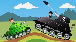 БЕЗУМНОЕ ТАНКОВОЕ СРАЖЕНИЕ Битва в ГОРАХ Мультик игра про ТАНКИ hills of steel
