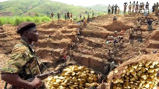 सोने की खानों की अनूठी दुनिया | Gold Mines - The Gold Miners Mining and processing Gold ore