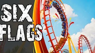 Парк аттракционов Six Flags. Самые страшные Американские горки в США. Six Flags