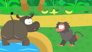 Baboon song - Meow Meow Kitty Kids Songs - Nursery Rhymes