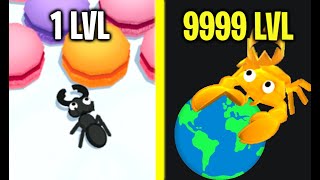 STRONGEST GOLDEN KING CRAB EVOLUTION! Max Level Strong & Speed Unlimited Gold HACK In Snack.io
