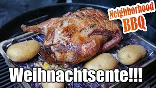Weihnachtsente grillen mit Neighborhood BBQ