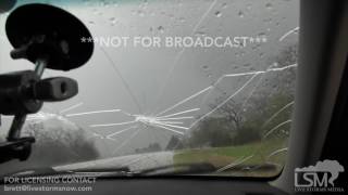 03/26/2017 Ada, Oklahoma Hail Destroys Windshield!!