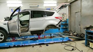 Ford Escape.  Пинок в зад.  Подготовка к вытяжке.