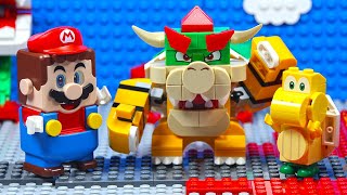 LEGO Super Mario Bowser Boss Battles (Lego Mario Animation)