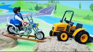 Мультики про машинки - мультик для детей с игрушками Плеймобил - Ночные статуи!