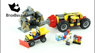 LEGO CITY 60186 Mining Heavy Driller Speed Build for Collecrors - Collection Mining (10/11)