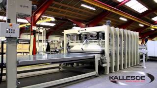 Hot pres line for laminated boards