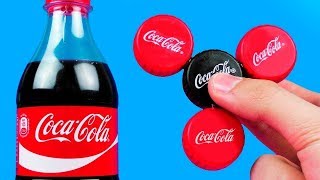 КАК СДЕЛАТЬ СПИННЕР ИЗ КРЫШЕК БУТЫЛКИ БЕЗ ПОДШИПНИКА