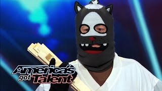 Dustin's Dojo: Howard Stern Uses Golden Buzzer on Karate Kid - America's Got Talent 2014 (Highlight)