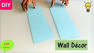 Easy wall decor ideas with paper | diy wall decor | paper craft ideas for room decor | s19 creations