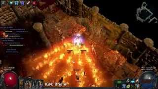 Path of Exile - Beyond: Incinerate Witch NEAR Death on Atziri Boss Trio