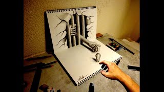 Amazing 3D Art on sketchbook【9】