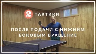 2 ТАКТИКИ ПОСЛЕ ПОДАЧИ С НИЖНИМ БОКОВЫМ ВРАЩЕНИЕМ