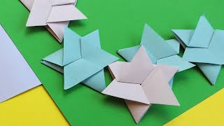 Как сделать пакетики-звёздочки из бумаги / Оригами DIY